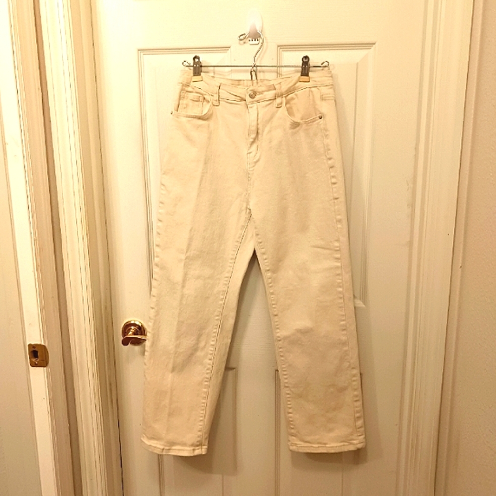 Vintage Dazy Jeans Youth Size Xl Cream Off White Stretch High Rise Size …